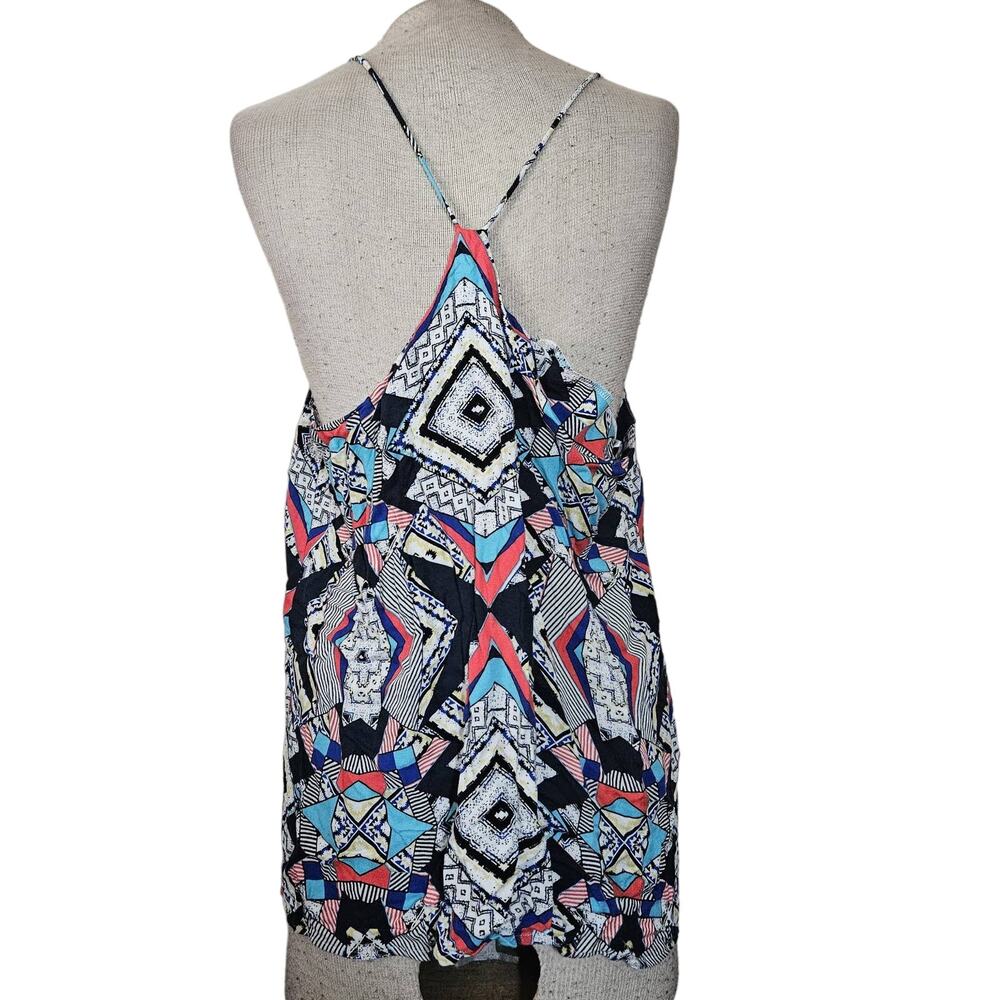 Multicolor Geometric Pattern Tank Top Size Medium - Picture 2 of 3